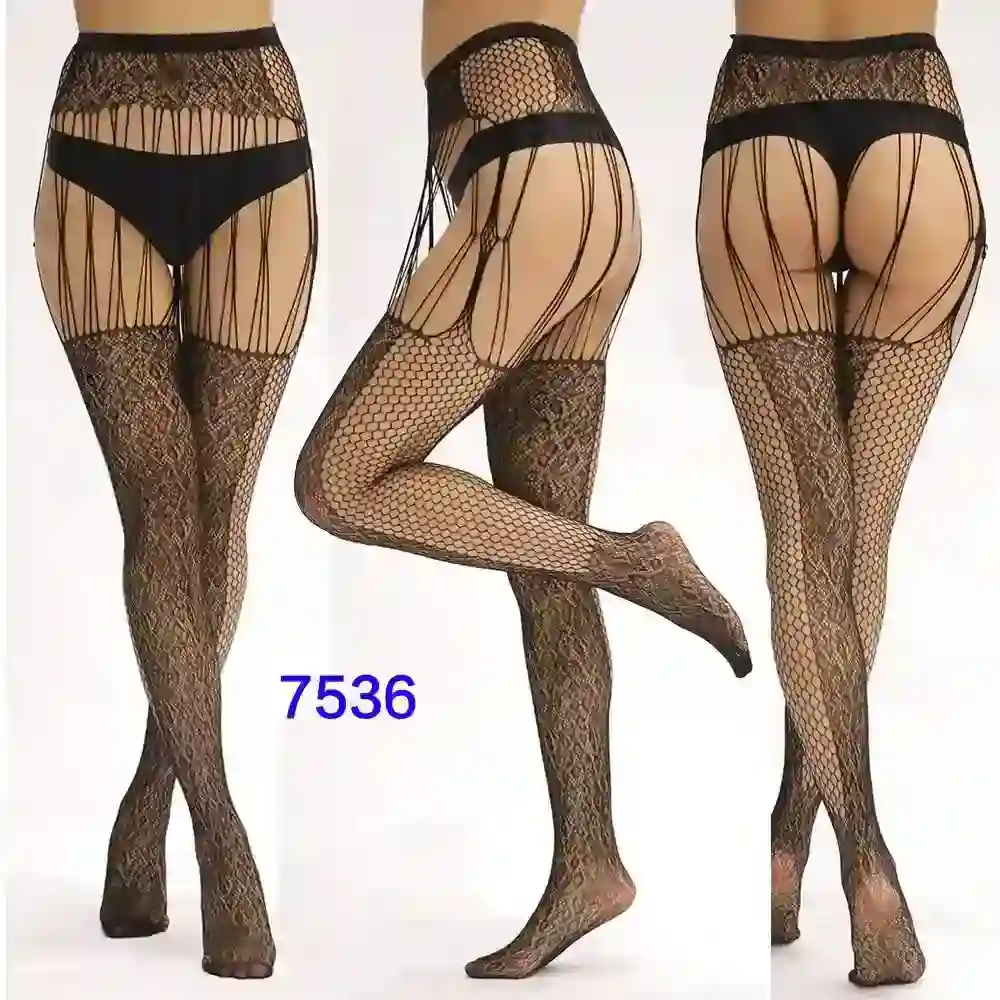 bodystocking de rejilla con detalles