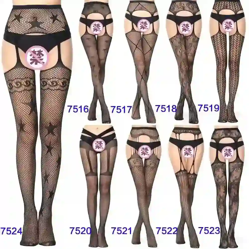 bodystocking de rejilla con mangas largas