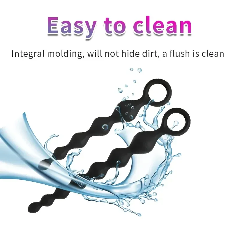 bolas anales silicona negra graduales