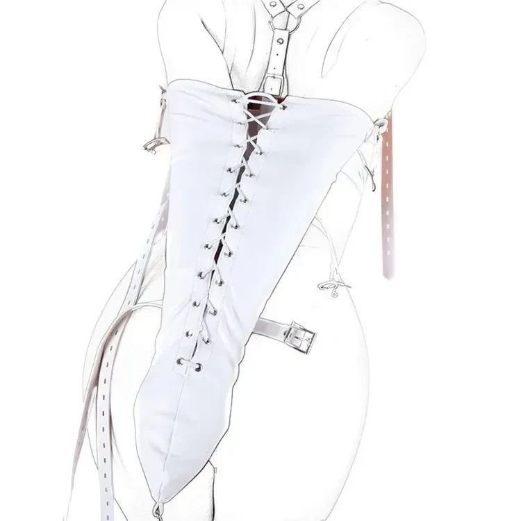 brazaletes de sujeción cuero pu ajustables