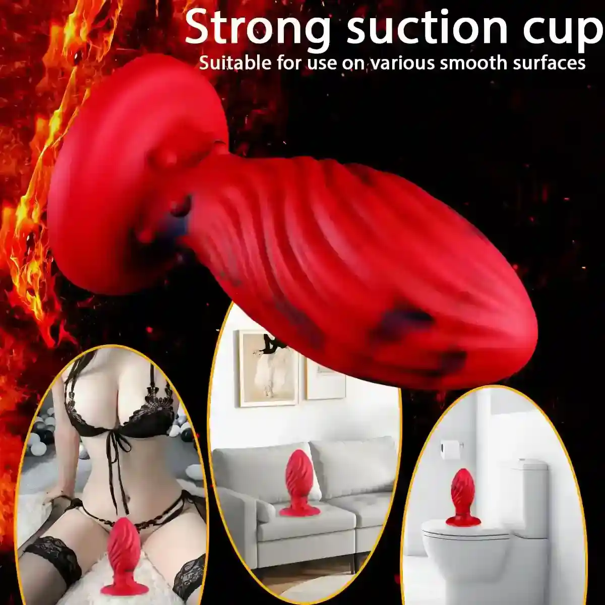 butt plug grande con estrias