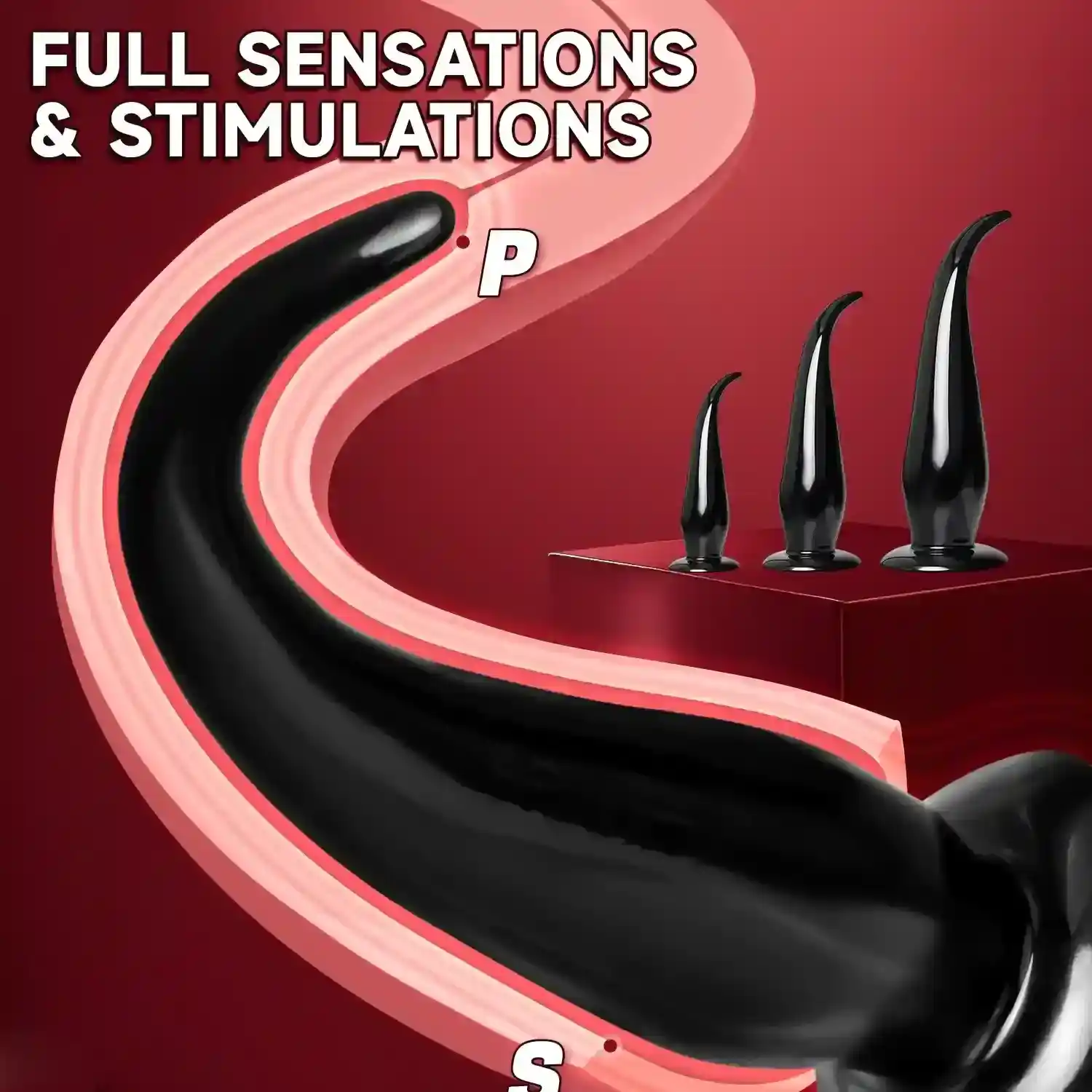 butt plug pvc grande texturizado