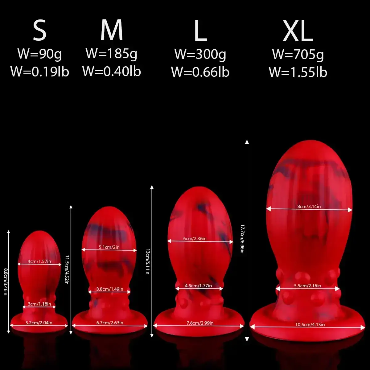 butt plug silicona medica estriado