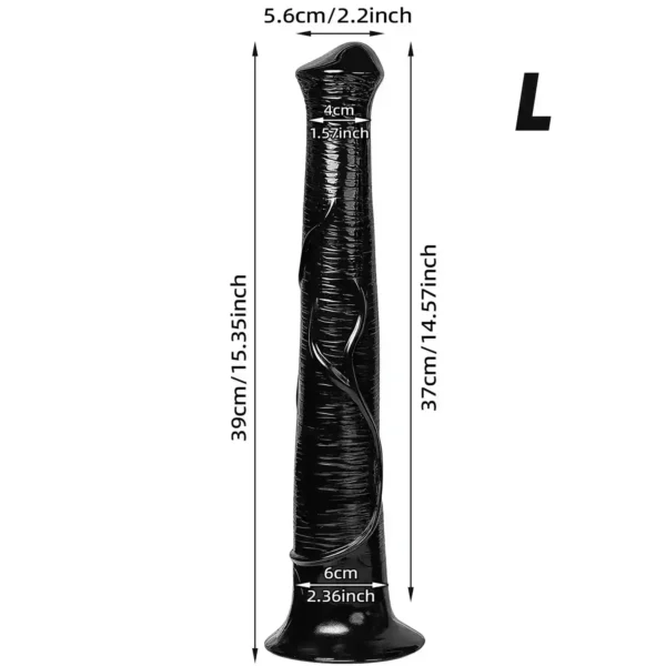 caballo plug anal con ventosa pvc