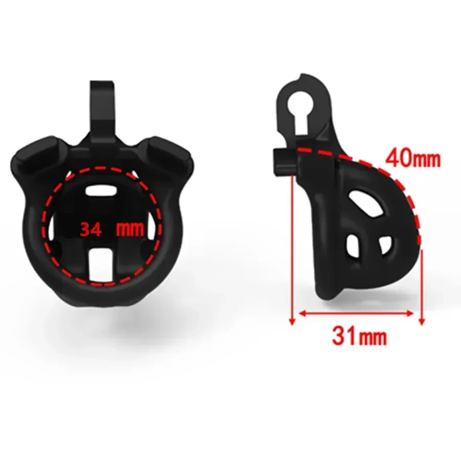 cinturon castidad resina con anillos intercambiables