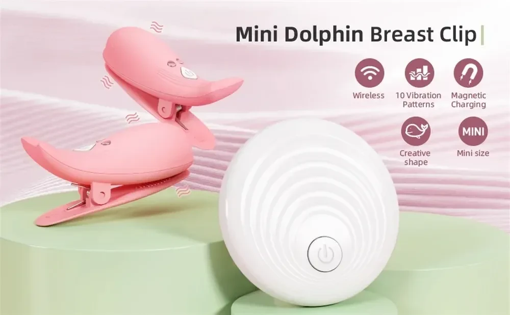 clip de pezones vibratorio pequeno y potente