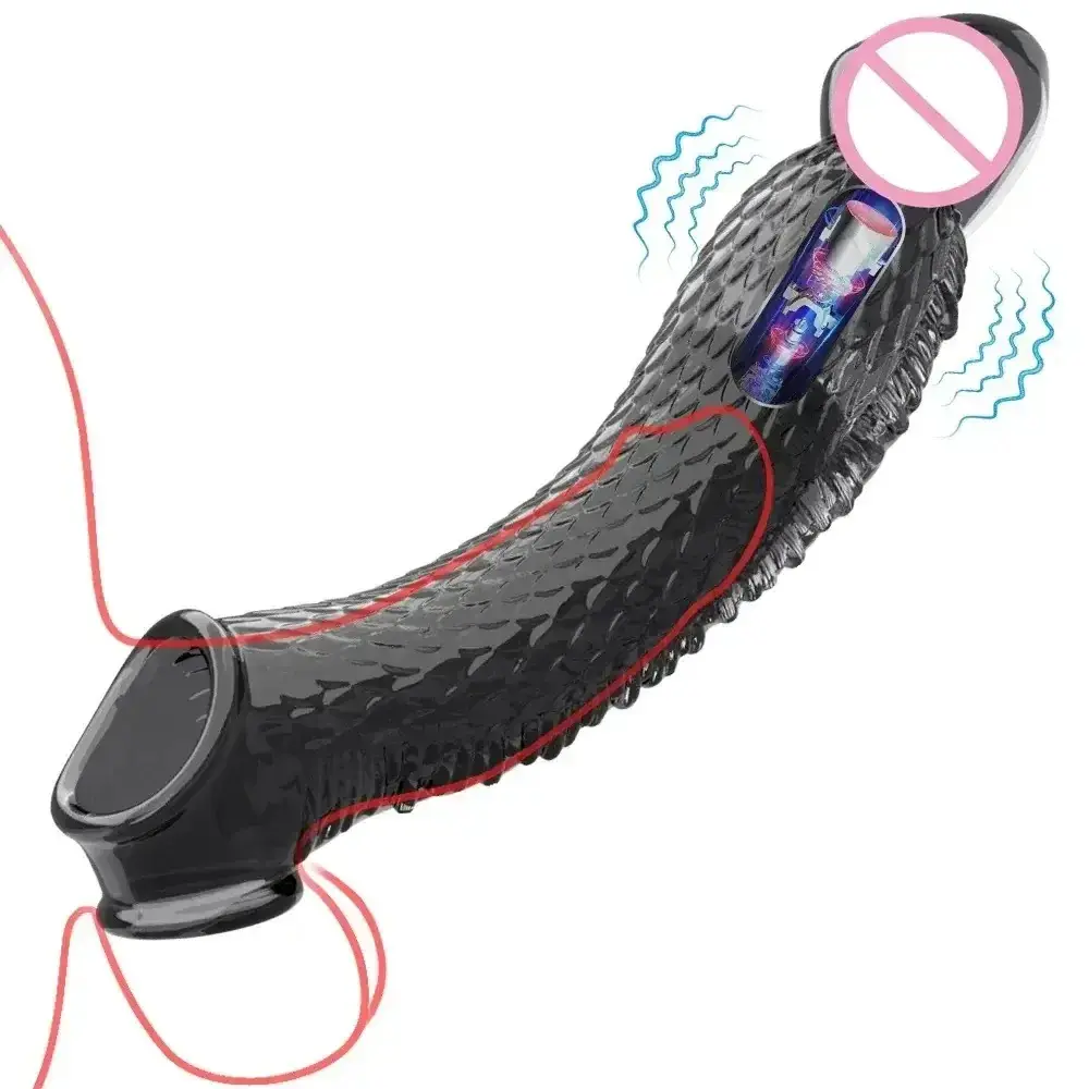 cock sleeve pene con vibración suave