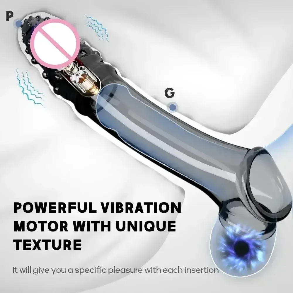 cock sleeve vibrador silicona medica