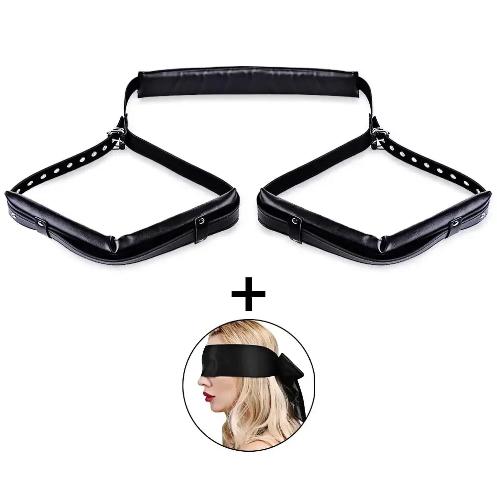 collar bdsm cuero pu felpa ajustable