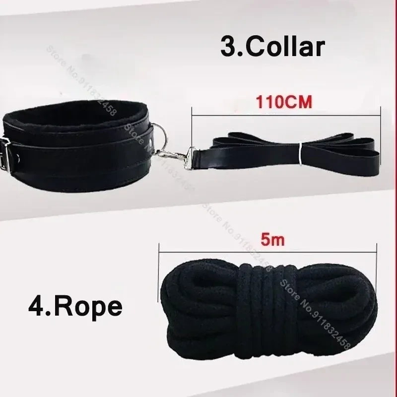 collar bondage felpa con correa