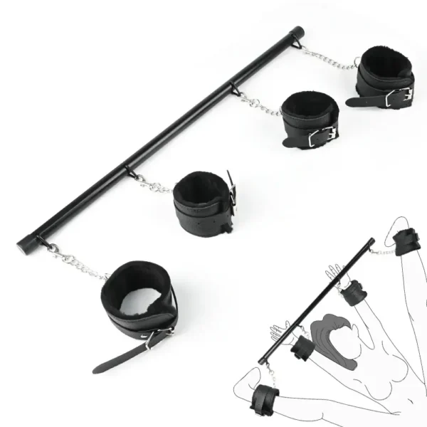 collar cuello cuero pu bdsm felpa acolchado seguro