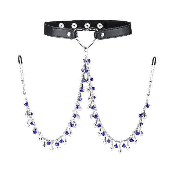 collar erótico cuero para mujer
