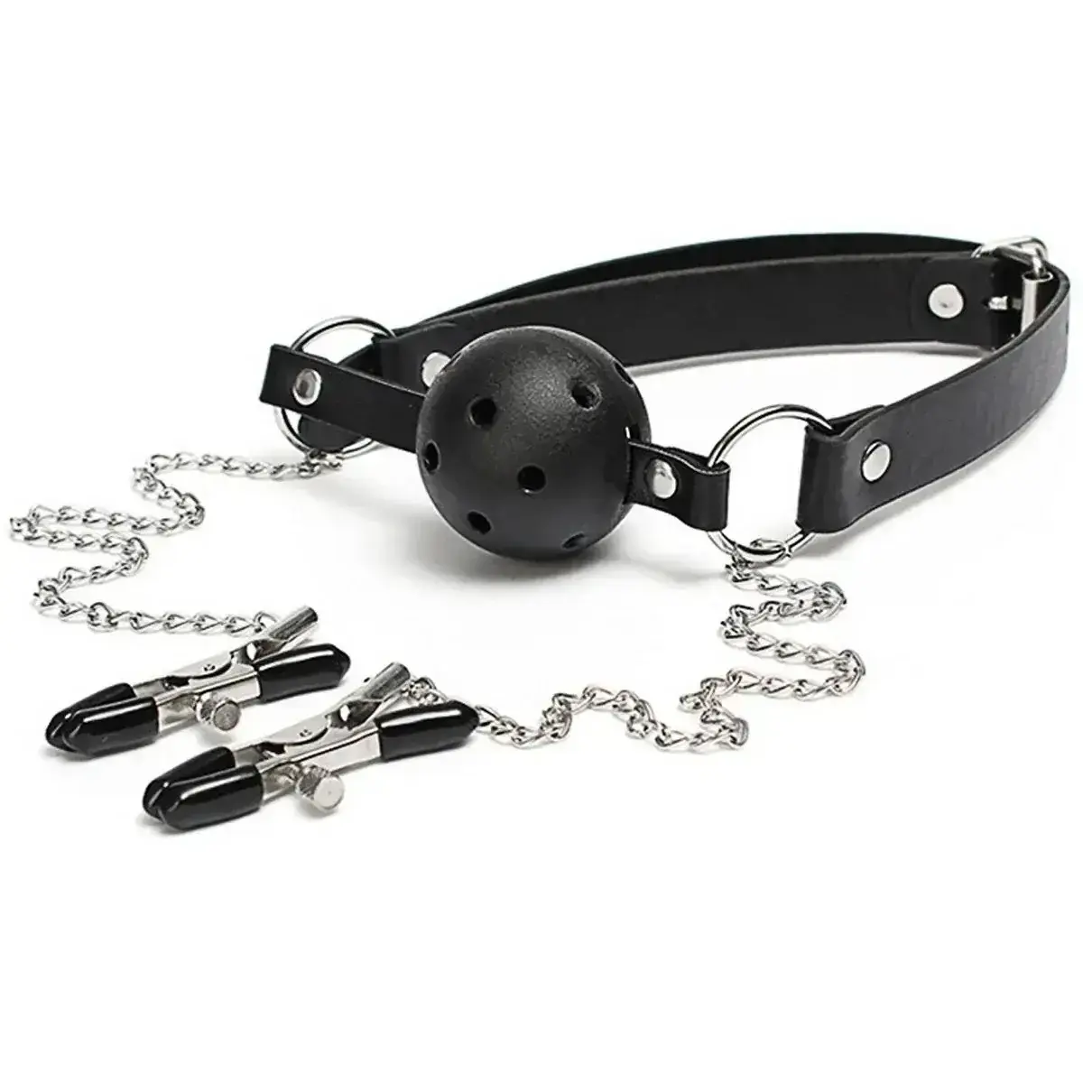 collarín bondage cuero pu ajustable