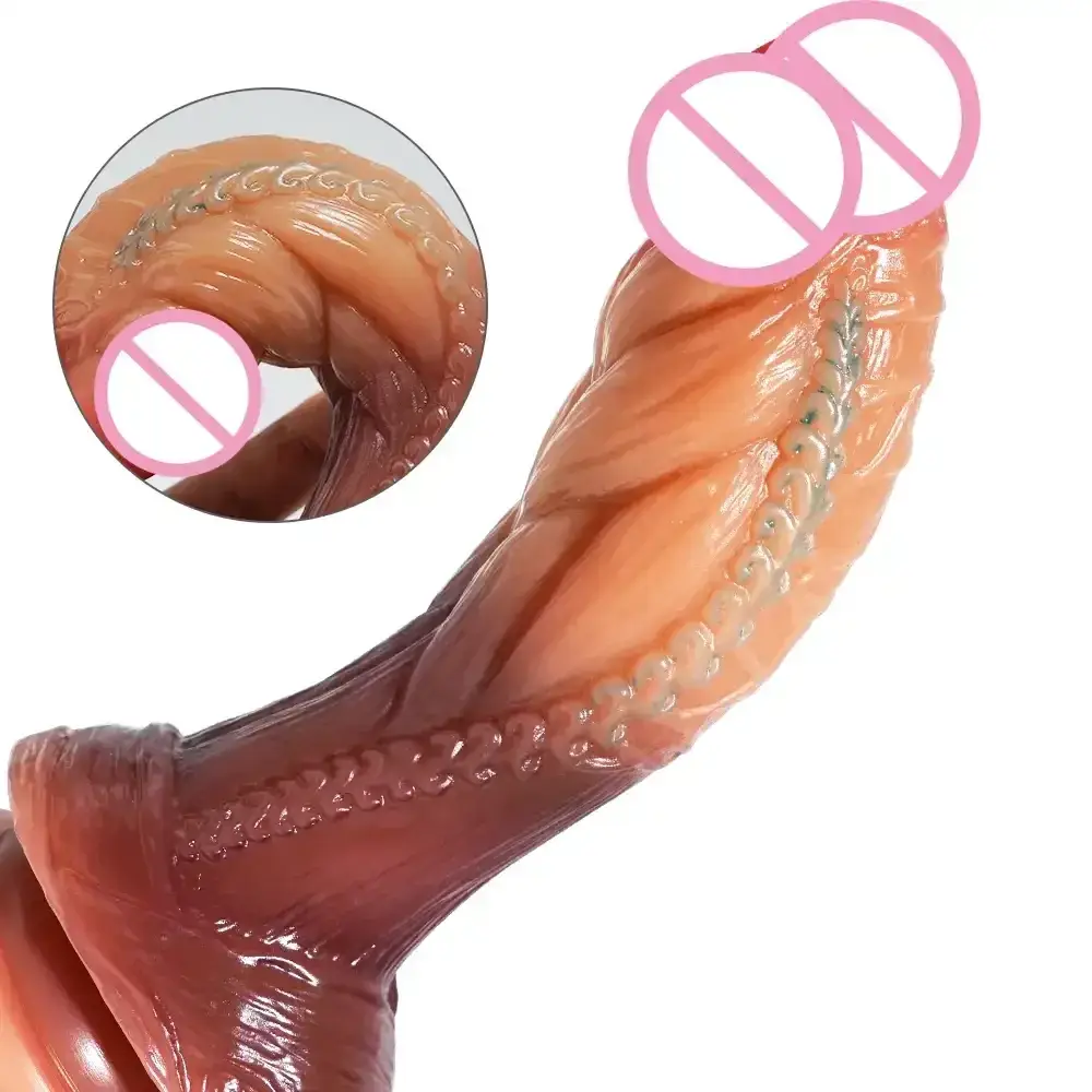 consolador anal con forma realista