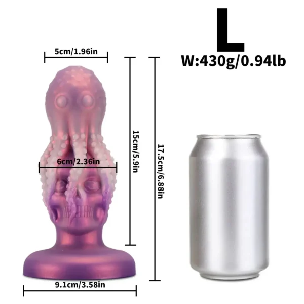 consolador anal con tentáculos suaves