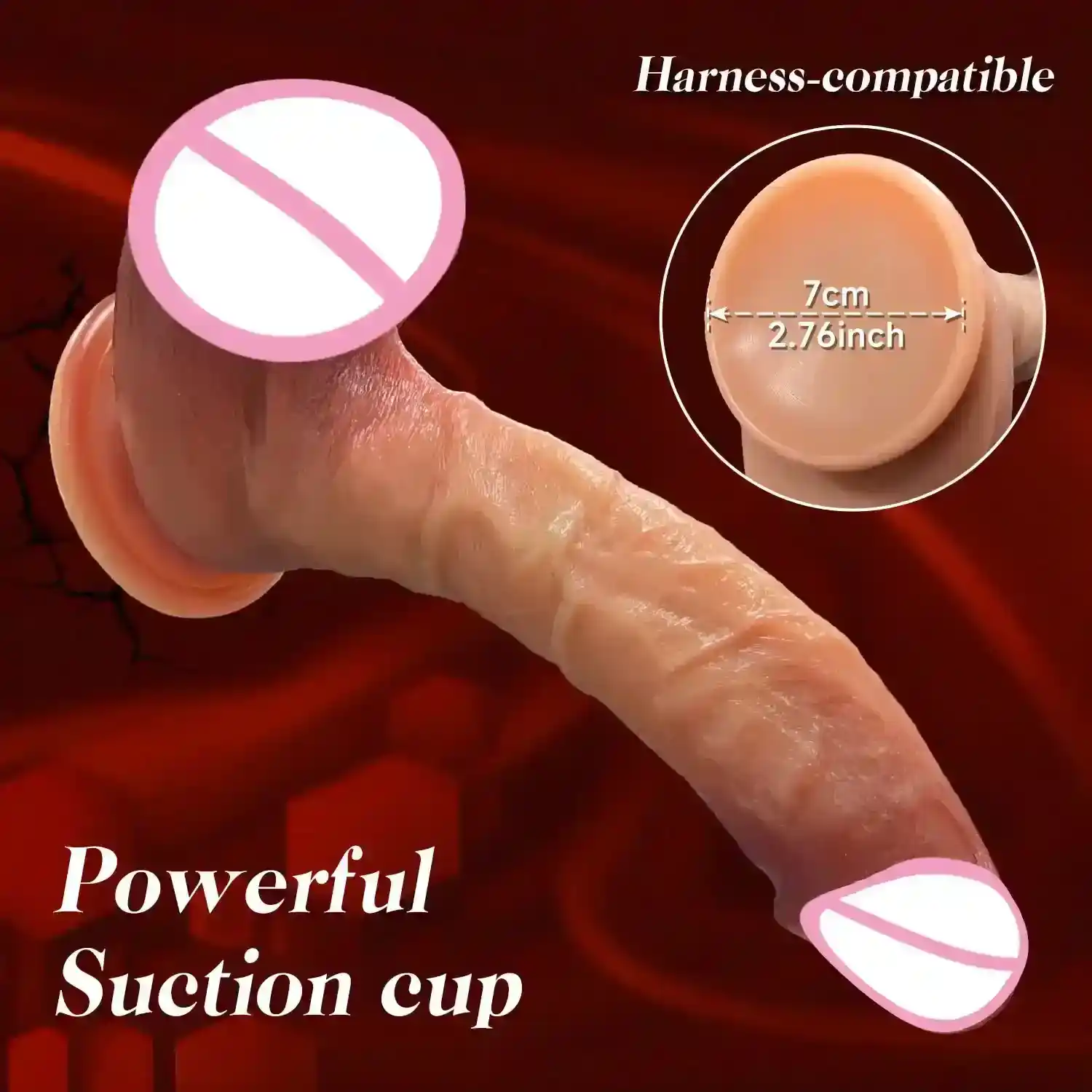 consolador anal con testiculos realistas