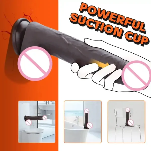 consolador anal con ventosa recargable