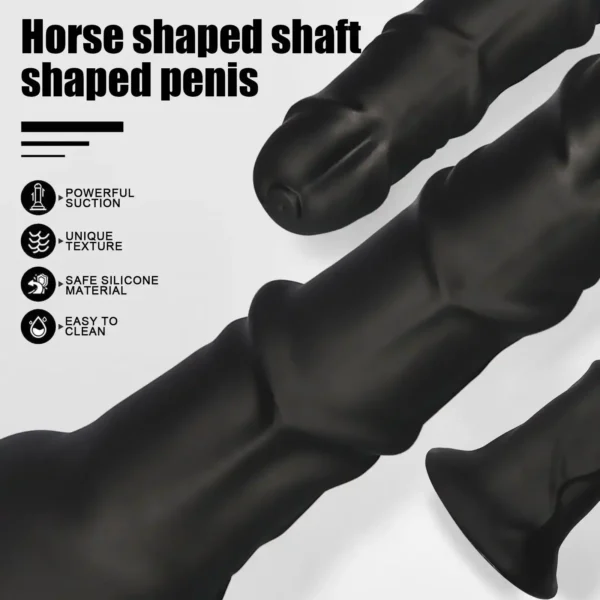 consolador anal diseño caballo con ventosa