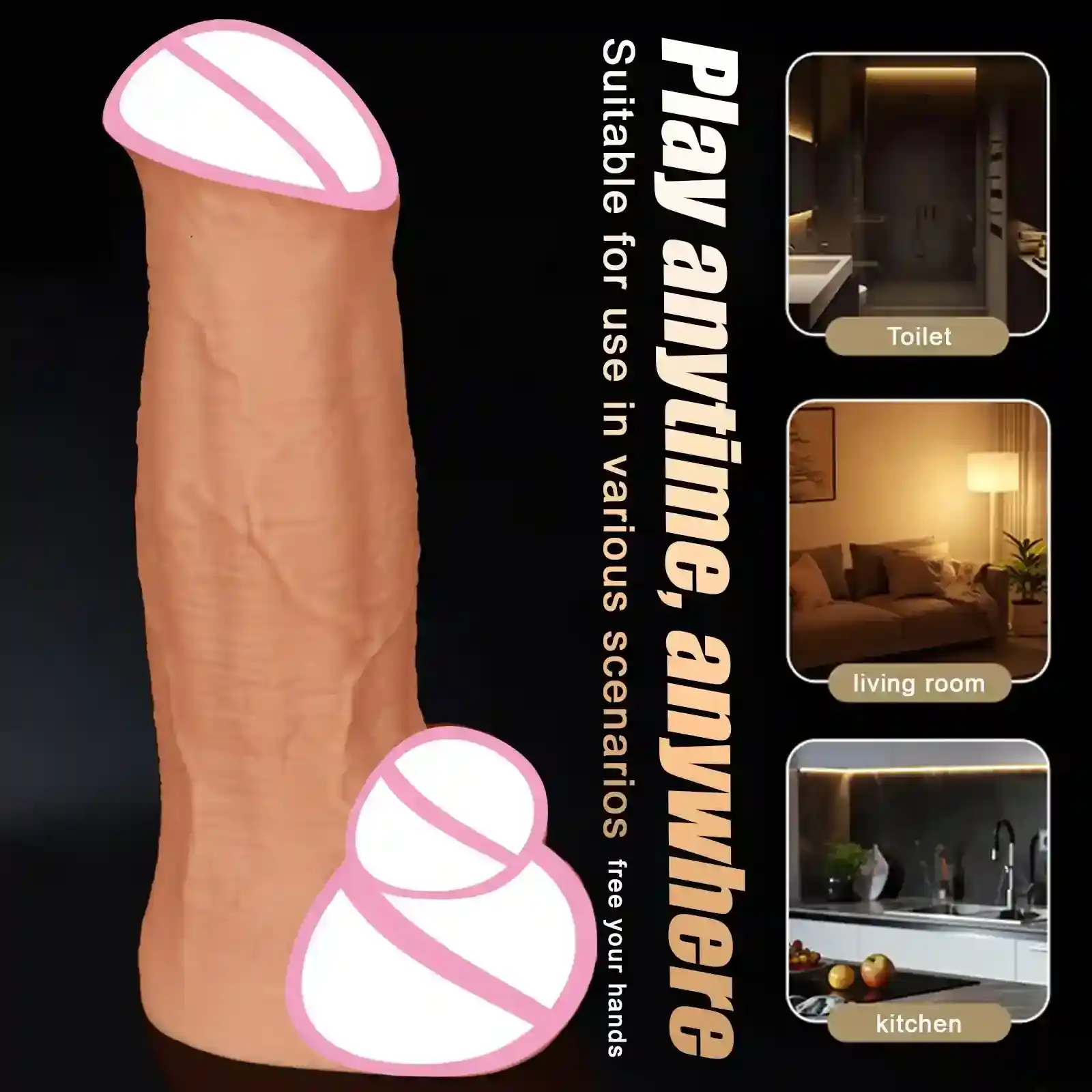 consolador anal forma caballo silicona suave