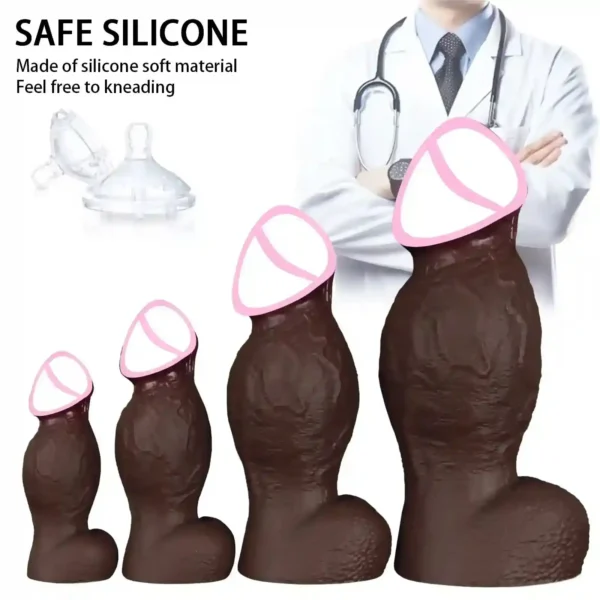 consolador anal gigante de silicona