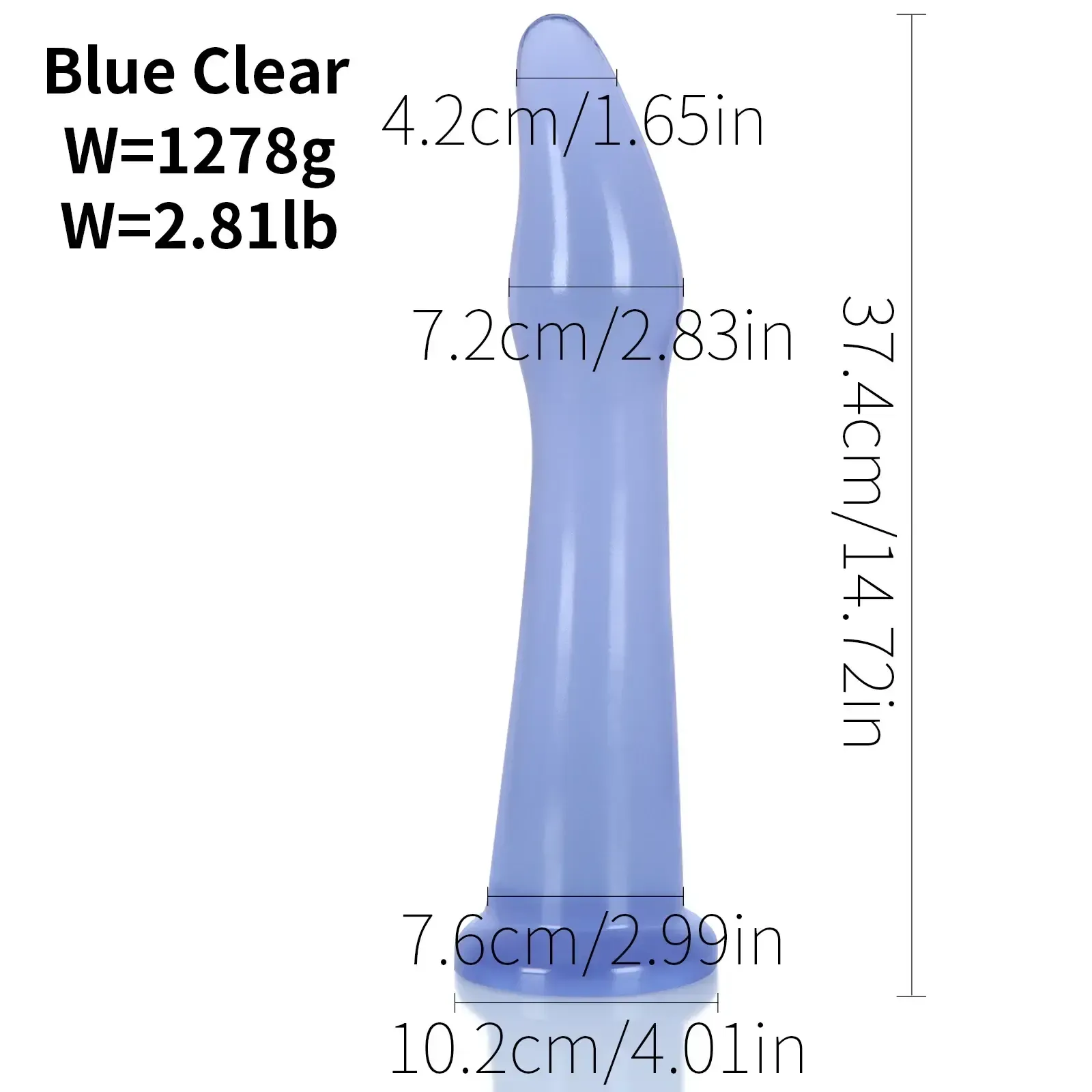 consolador anal grande de pvc flexible