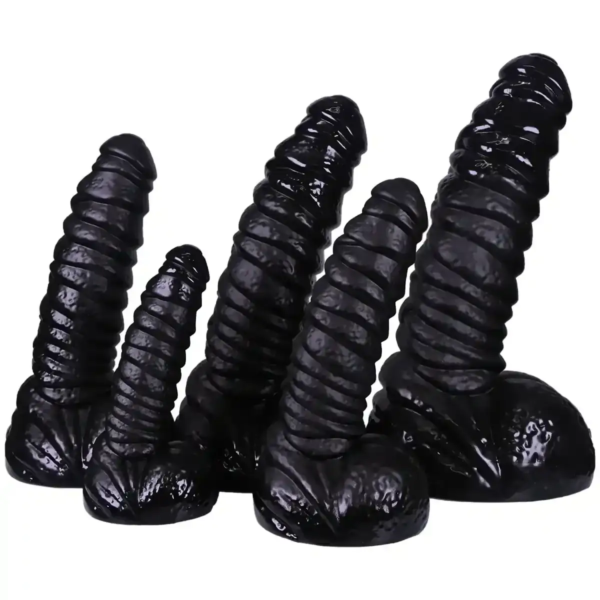 consolador anal negro forma de fantasia