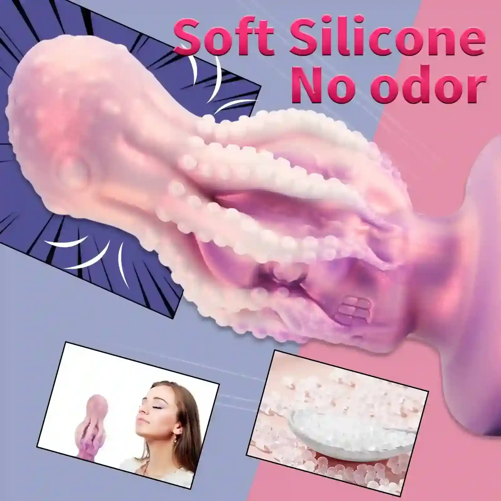 consolador anal pulpo de silicona