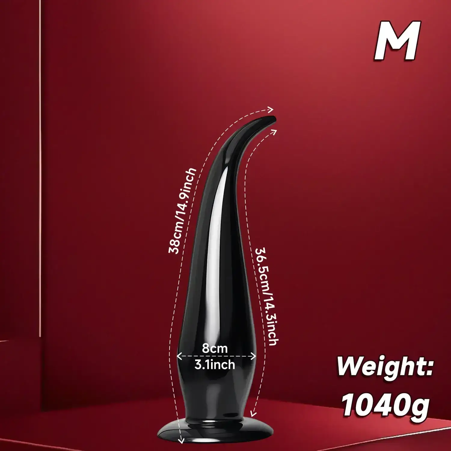 consolador anal pvc texturizado grande