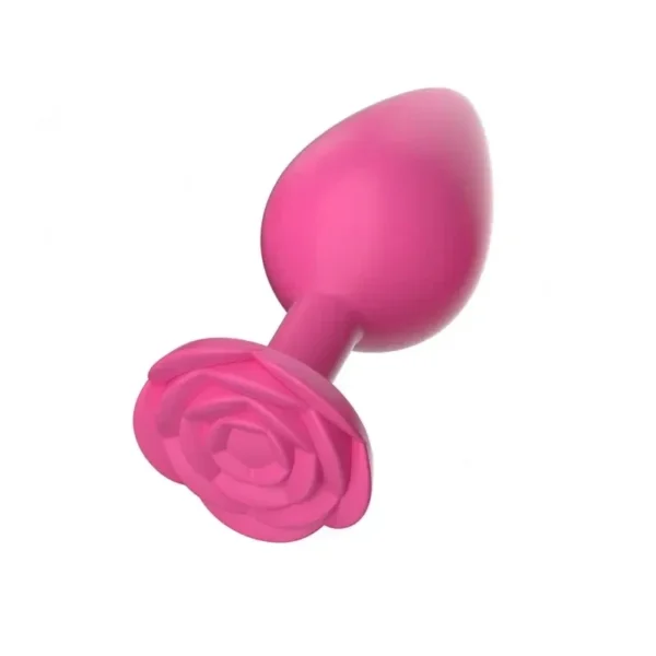 consolador anal rosa silicona reutilizable