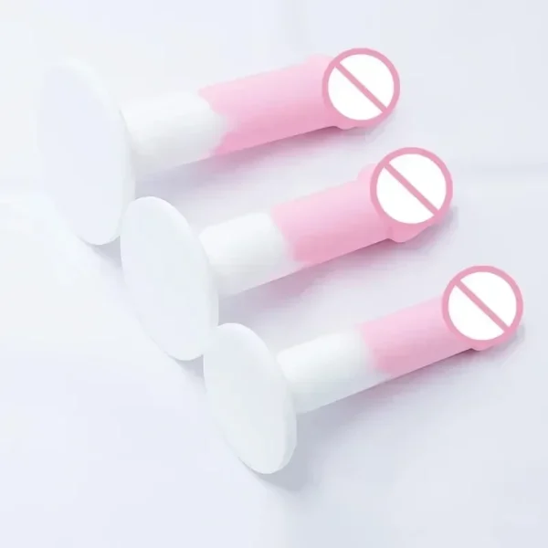 consolador anal silicona base ventosa fuerte