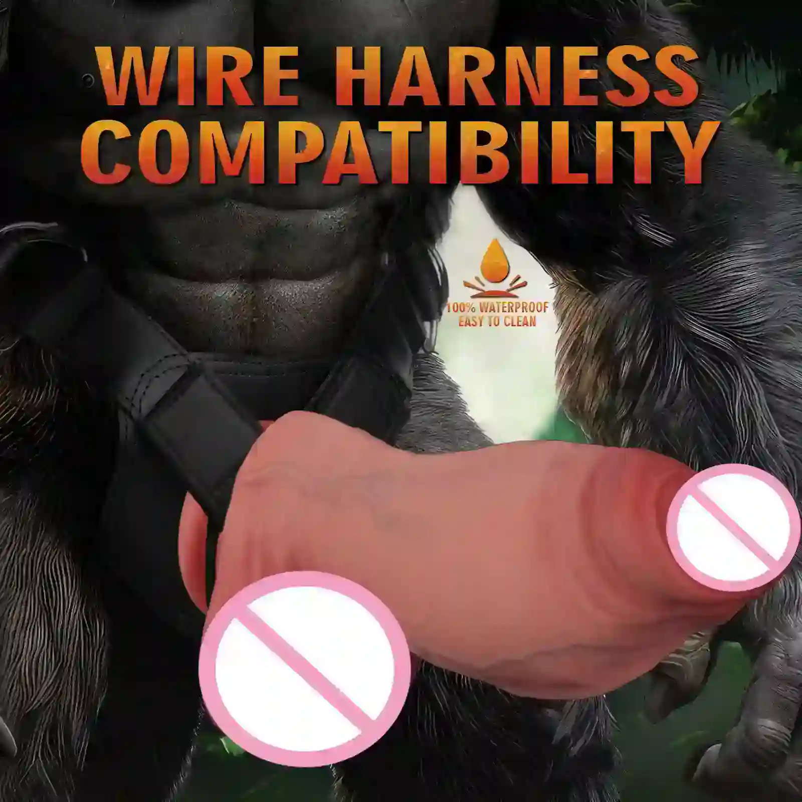 consolador anal vaginal con nudo