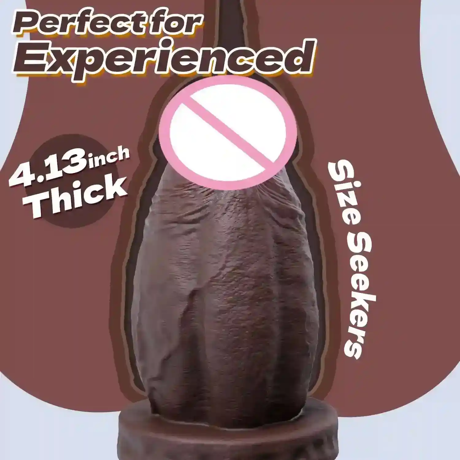 consolador con forma realista y ventosa