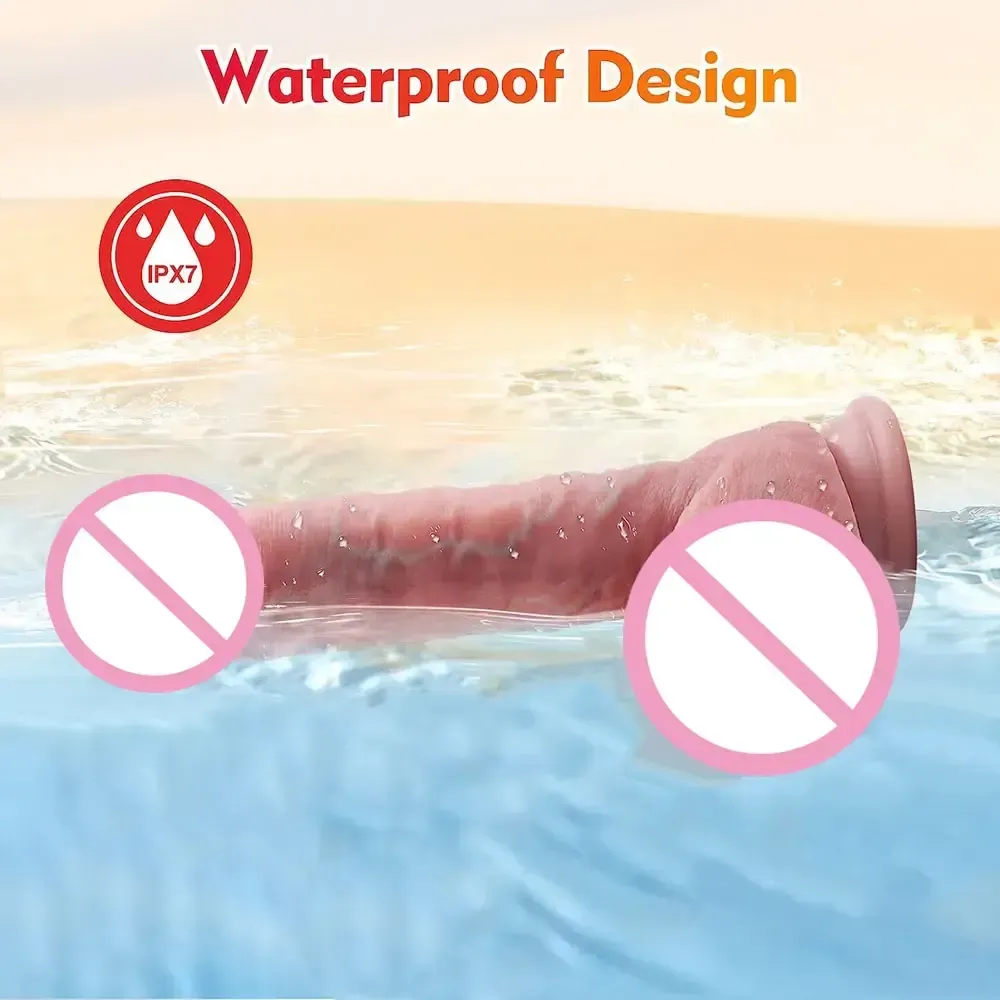 consolador con movimiento realista recargable