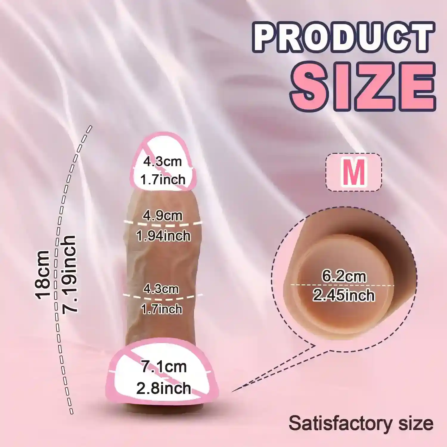 consolador con ventosa de 30 centimetros