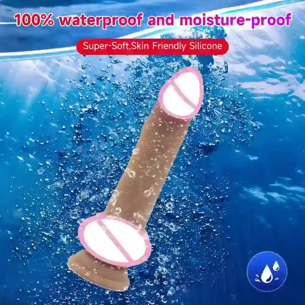 consolador con vibracion y empuje 1