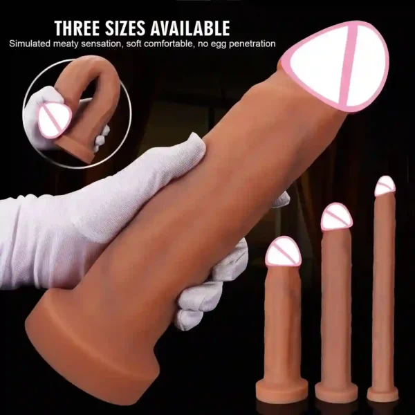 consolador de silicona extra largo realista