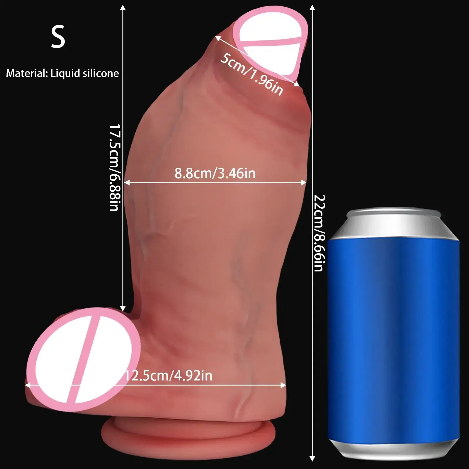 consolador de silicona medica con ventosa 1
