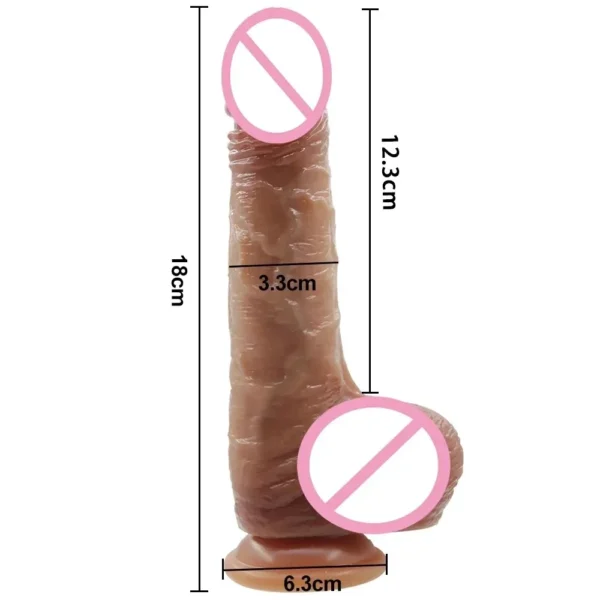 consolador de silicona médica impermeable