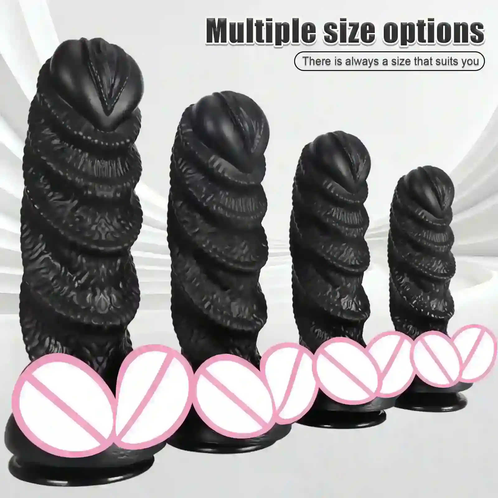 consolador de silicona roja realista grande