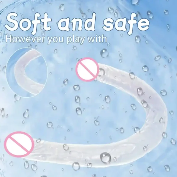 consolador doble de tpe suave