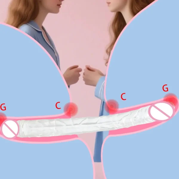 consolador doble para juego en pareja