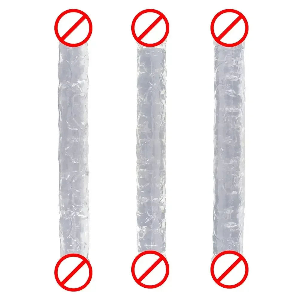 consolador doble tpe flexible realista