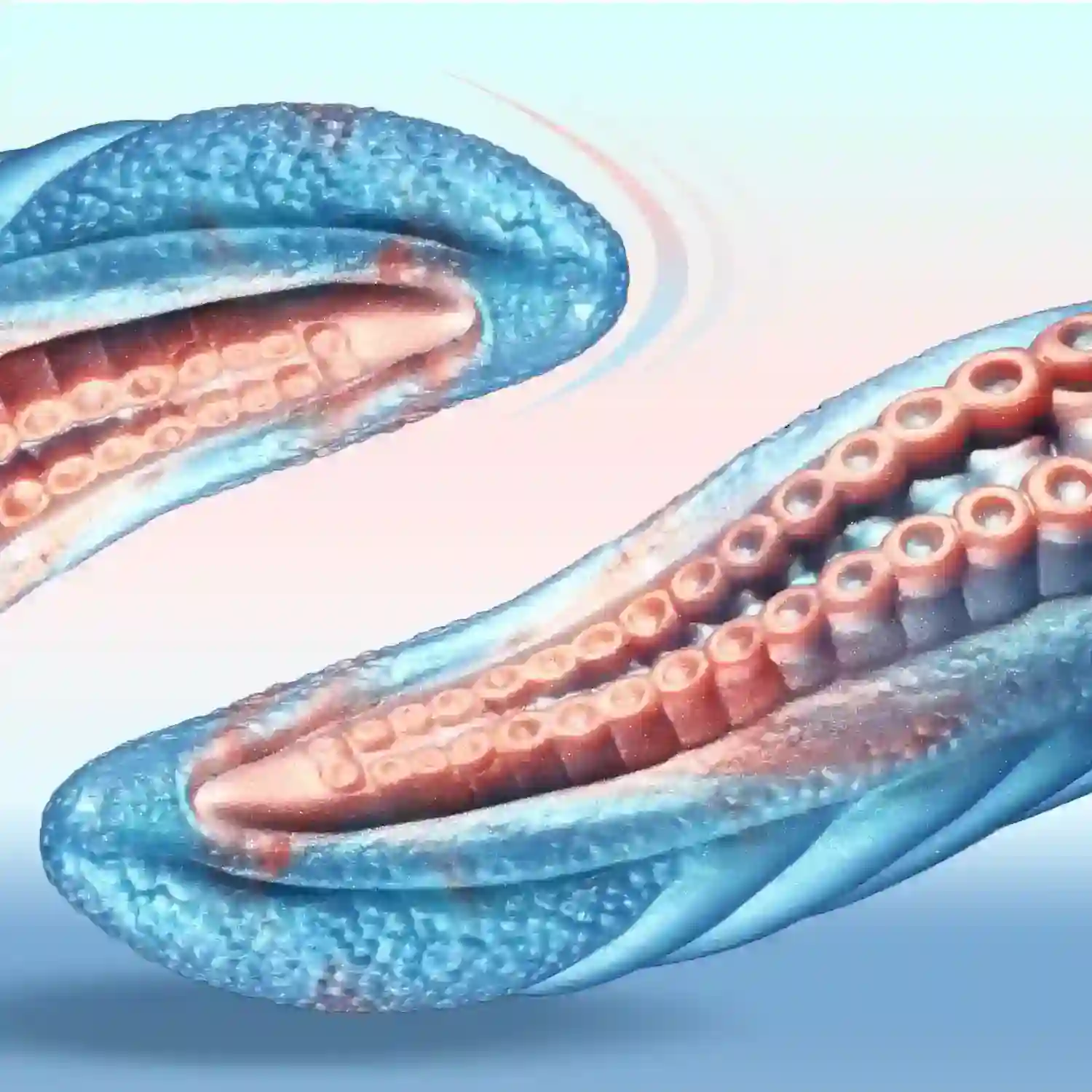 consolador forma tentaculo con ventosa