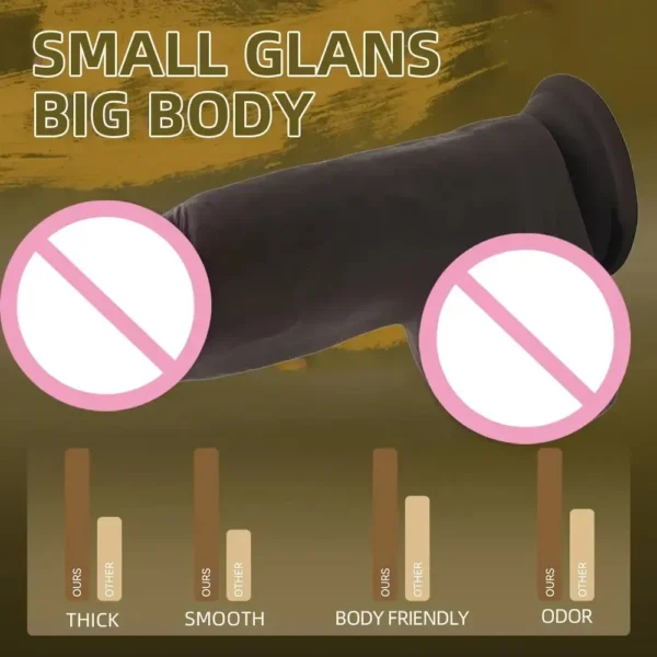 consolador grande con base ventosa