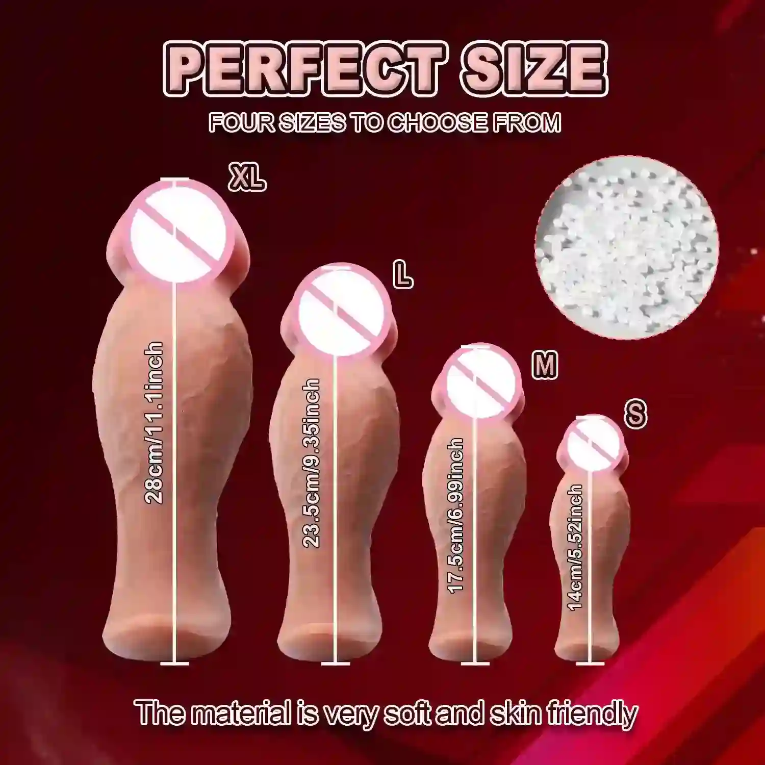 consolador realista con base segura