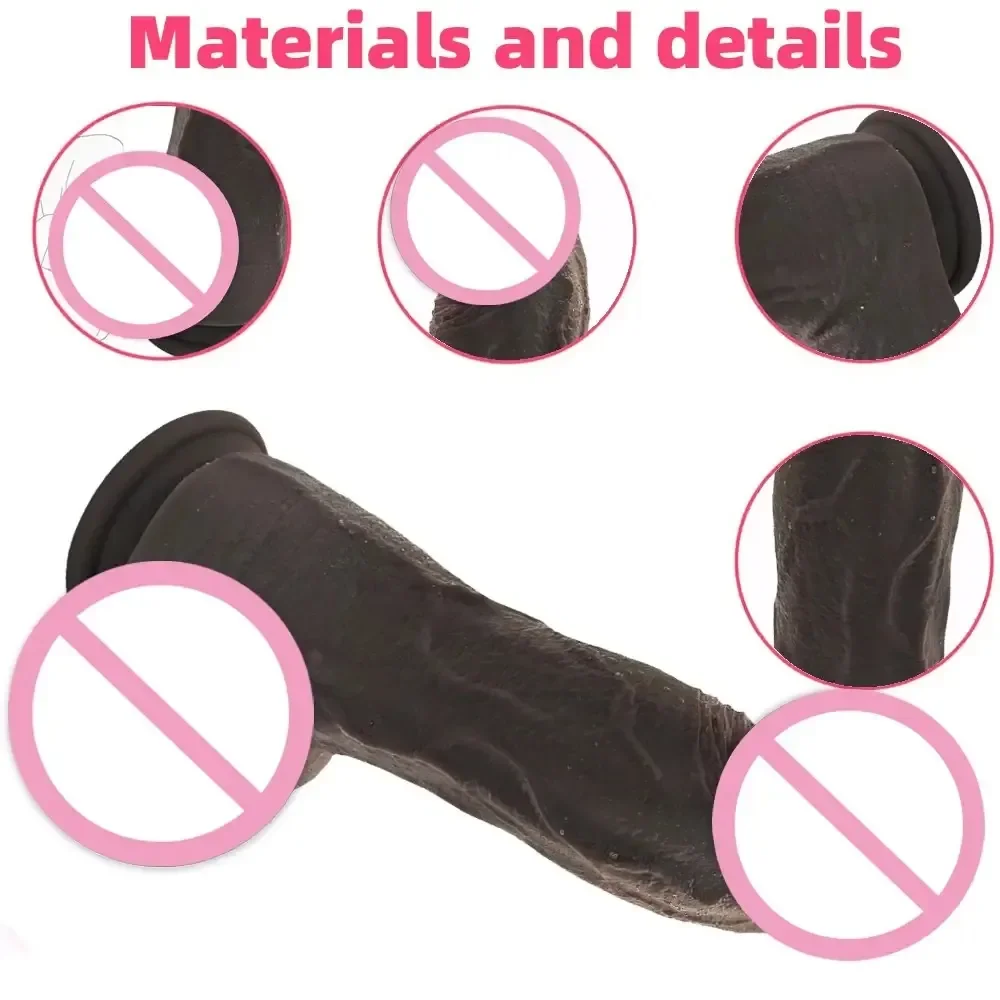 consolador realista con ventosa impermeable