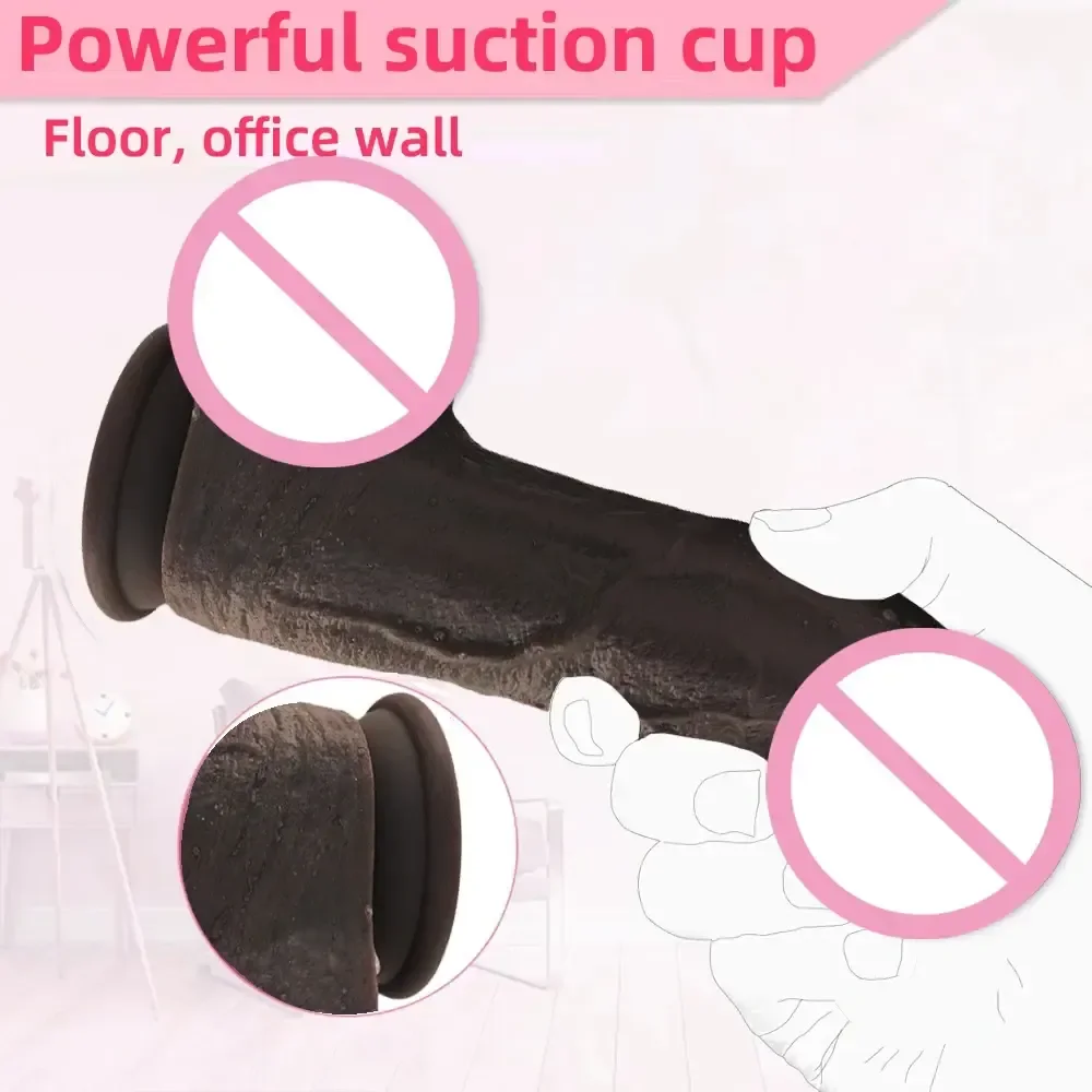 consolador realista con ventosa manos libres