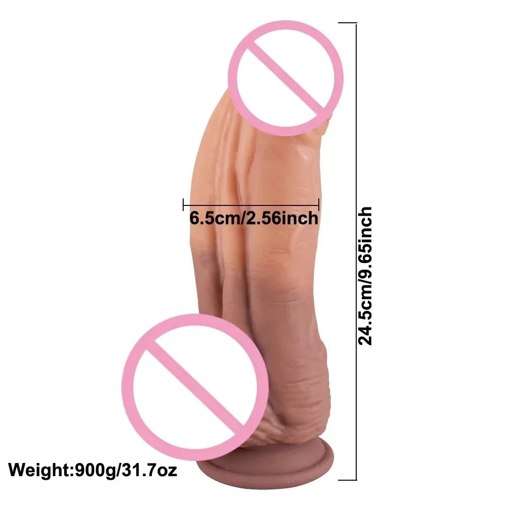 consolador realista de silicona suave