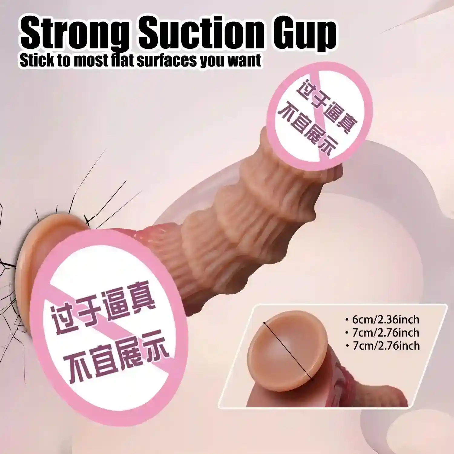 consolador realista grande con ventosa segura