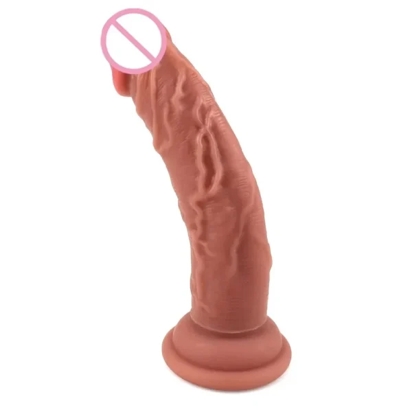 consolador realista silicona médica con ventosa